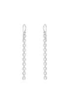 Velvet Clothing Disc Chain Earrings By Mara Carrizo Scalise-silver-mcs