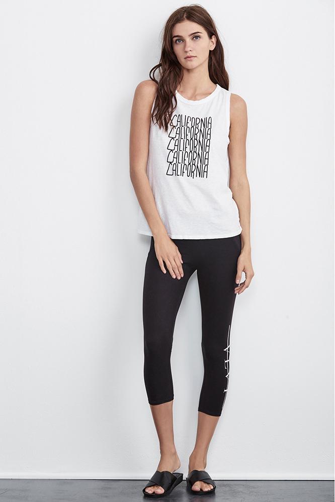 Velvet Clothing Jules Cotton Slub Tank Top-white-athleisur