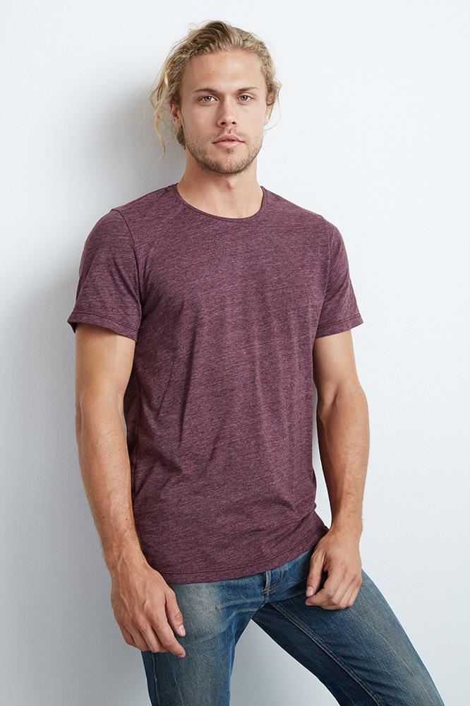 Velvet Men Zealand Heather Jersey Short Sleeve Tee-chianti-hthjers