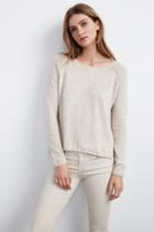 Velvet Clothing Ghala Cashmere Raglan Sweater-oatmeal-cashmere