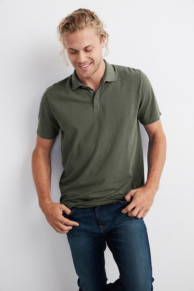 Velvet Men Willis Cotton Pique Polo-kiln-pique