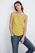 Velvet Clothing Molinda Linen Knit Tank -dandelion-linenknit