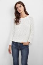 Velvet Clothing Chriselle Cotton Linen Sweater-milk-cotlinen