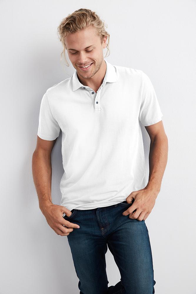 Velvet Men Willis Cotton Pique Polo-white-pique