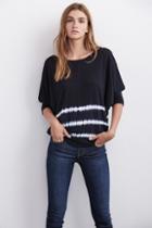 Velvet Clothing Amber Tie Dye Top-navy-tdstlinjr