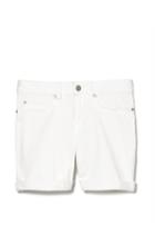 Two By Vince Camuto White Denim Cuffed Shorts