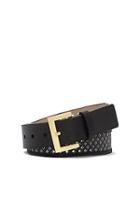 Vince Camuto Vince Camuto Diamond Wide Perforated Belt