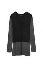 Vince Camuto Waffle-knit Colorblocked Sweater
