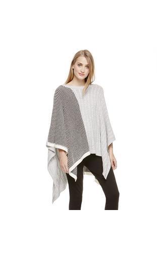 Vince Camuto Two By Vince Camuto Cable And Waffle Stitch Poncho