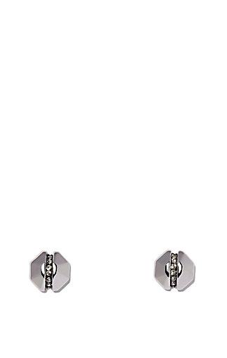 Vince Camuto Louise Et Cie Crystal Stripe Octagon Stud Earrings