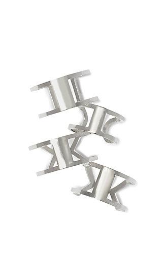 Vince Camuto Vince Camuto Silver-tone Geo Open Ring Set