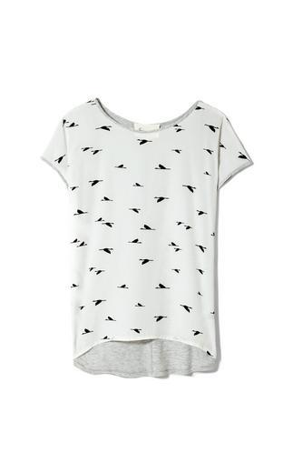 Vince Camuto Two By Vince Camuto Crane Flight Mixed Media T-shirt