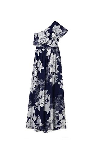 Vince Camuto One-shoulder Floral-print Maxi Dress