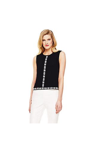 Vince Camuto Vince Camuto Embroidered Shell