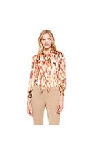 Vince Camuto Vince Camuto Colorful Interlude Bow Neck Blouse