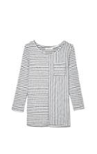Two By Vince Camuto Directional-stripe Top