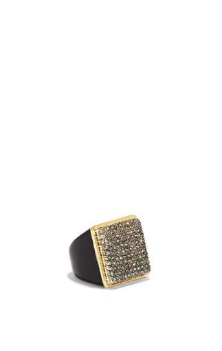 Vince Camuto Vince Camuto Crystal Coated Square Ring