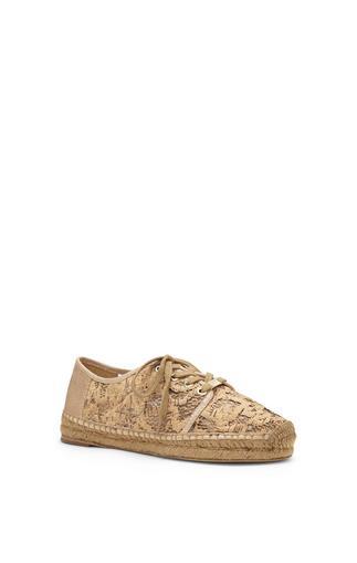 Vince Camuto Vc Signature Cai C- Perforated Cork Lace Up Sneaker Espadrille