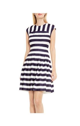 Vince Camuto Striped Fit & Flare Dress