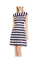 Vince Camuto Striped Fit & Flare Dress