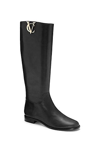 Vince Camuto Vc Signature Rena- Metal Logo Riding Boot