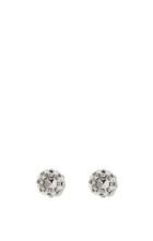 Vince Camuto Louise Et Cie Silvertone Studded Dome Earrings