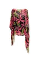 Vince Camuto Vince Camuto Wildflower Blooms Poncho Blouse