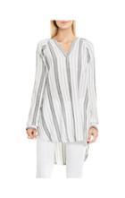 Two By Vince Camuto Mixed-stripe Tunic