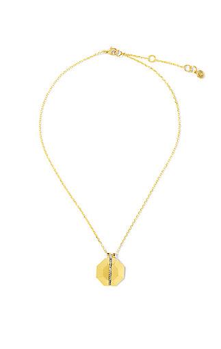 Vince Camuto Louise Et Cie Gold Crystal Split Octagon Necklace