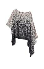 Vince Camuto Printed Poncho Blouse