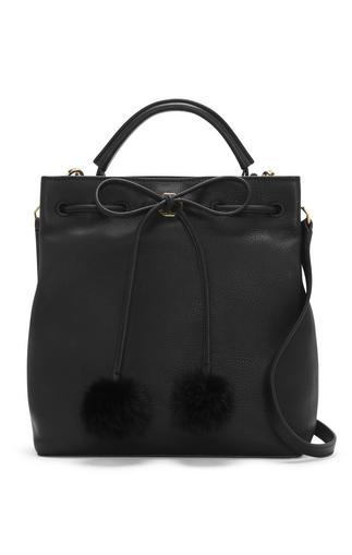 Vince Camuto Louise Et Cie Yvette - Fur Pom Bucket Bag