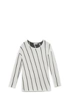 Two By Vince Camuto Asymmetrical-stripe Pullover