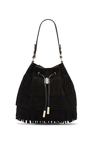 Vince Camuto Vince Camuto Joni- Suede Fringe Drawstring Bag