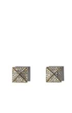 Vince Camuto Goldtone Pav Pyramid Studs