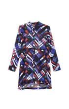 Vince Camuto Graphic-print Button-down Tunic