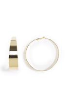 Vince Camuto Vince Camuto Gold-tone Tapered Hoop Earrings