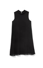 Vince Camuto Flyaway Mock-neck Dress