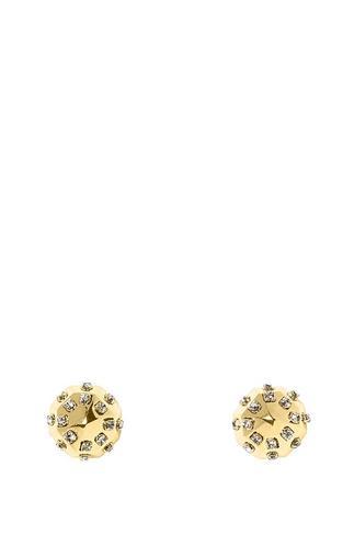 Vince Camuto Louise Et Cie Goldtone Studded Dome Earrings