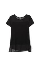 Vince Camuto Mixed-material Chiffon Top