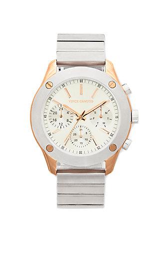Vince Camuto Vince Camuto Two-tone Nailhead Bezel Watch