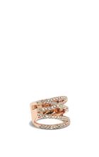 Vince Camuto Vince Camuto Rose Gold-tone Crystal Wrap Ring