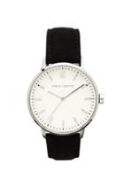 Vince Camuto Black Classic Suede Band Watch
