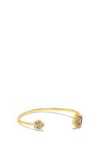 Vince Camuto Vince Camuto Open Asymmetrical Clear Gem Wire Cuff