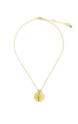 Vince Camuto Louise Et Cie Gold-tone Crystal Stripe Octagon Necklace