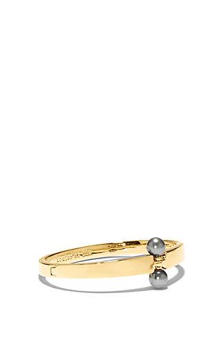 Vince Camuto Louise Et Cie Glass Pearl Tapered Bangle