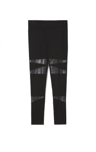 Two By Vince Camuto Faux Leather-trim Leggings