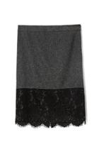 Vince Camuto Lace-trim Tweed Skirt