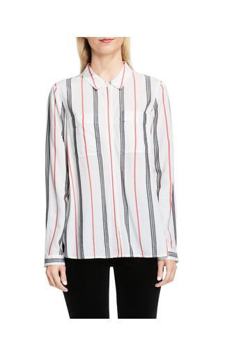 Two By Vince Camuto Vertical-stripe Button-down Shirt