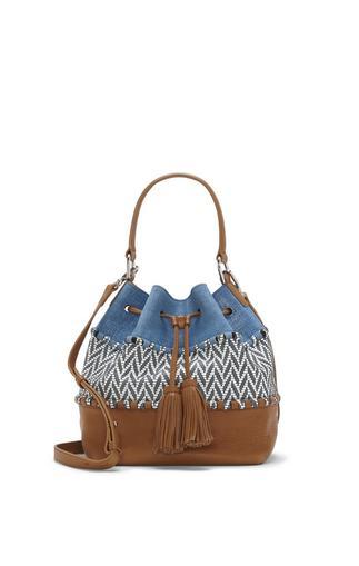 Vince Camuto Edena - Material-blocked Drawstring Bag