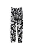 Vince Camuto Vince Camuto Tropical Stencil Slim Leg Crop Pant